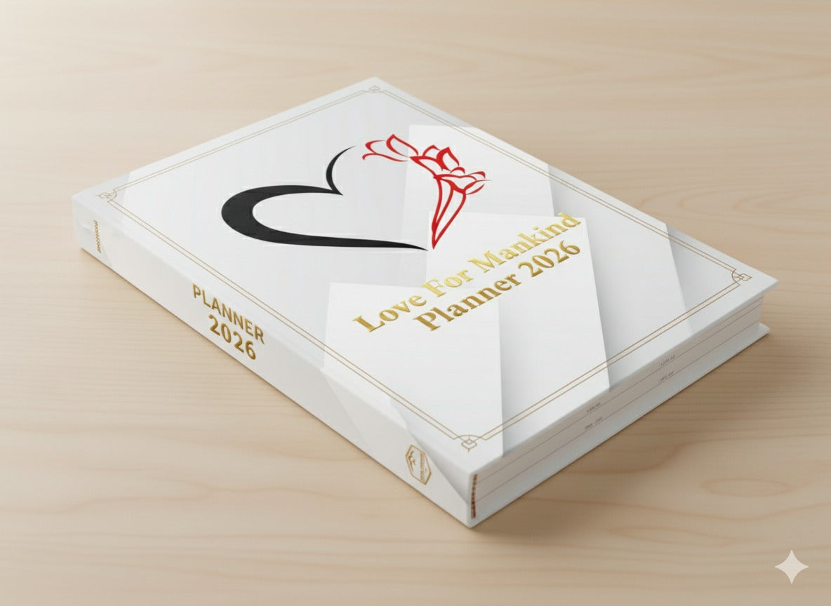 Love For Mankind 2026 Planner (White)