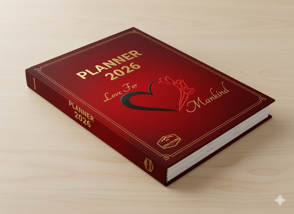 Love For Mankind 2026 Planner (Red)